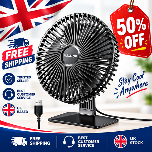 Gaiatop mini usb desk fan - fan, 4