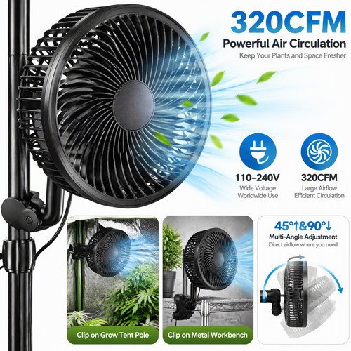 Rf6 6inch grow tent clip - 6inch,