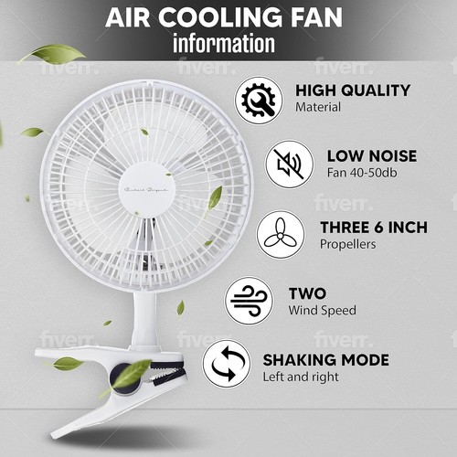 Clip desk fan - desk, fan,