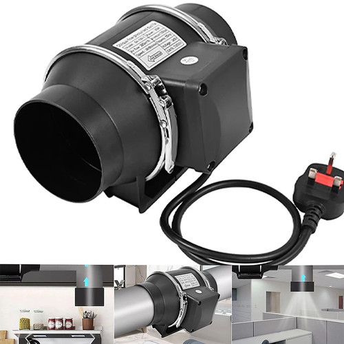 100mm quiet inline - inline, extractor